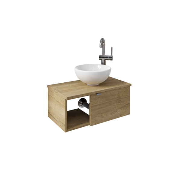 Pelipal Halifax Oak Crosswise 2 Pieces 605mm Vanity Unit Bathroom